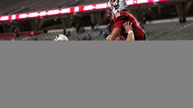 Hockman touchdown celebration